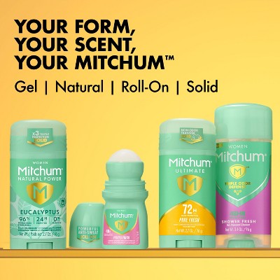 Mitchum Women's 72-Hour Solid Deodorant - Pure Fresh - 2.7 oz: Vegan, Under Arm, Antiperspirant