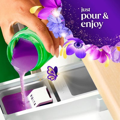 Gain Moonlight Breeze Plus Liquid Laundry Detergents 45 Loads - 60oz: Spill-Resistant Lid, Deep Cleaning, Cold Water Detergent