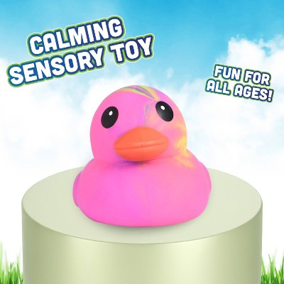 Sunny Days Jumbo Squeezy Ducks - Tie Dye Pink