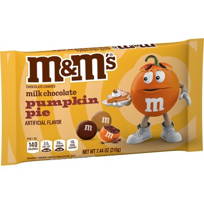 M&M's Halloween Milk Chocolate Pumpkin Pie Candy - 7.44oz