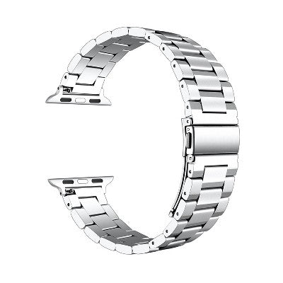 Posh Tech Maxwell Stainless Steel Smart Watch Band, Universal Fit for Apple Watch, Samsung Galaxy, Garmin 20mm - Silver