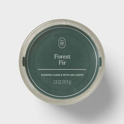 Gel LED Forest Fir Jar Candle 2.5oz - Threshold