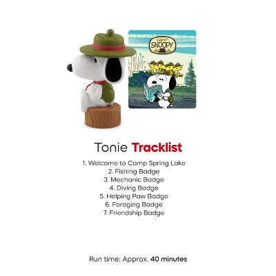 tonies Camp Snoopy (Peanuts) Tonie Figurine *ADD 3 TO YOUR CART & 1 IS FREE!*
