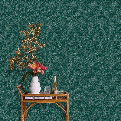 Jungle Animals Peel & Stick Wallpaper Green - Opalhouse
