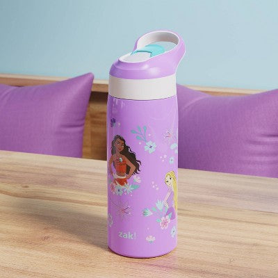Zak Designs 19oz Princess Stainless Steel Water Bottle Purple