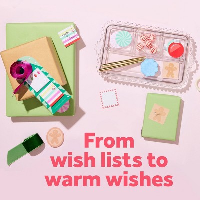 Post-it 2pk Jingle Notes Gingerbread Man 1.9"x1.9" Holiday Sticky Note Pads 25 Sheets Each