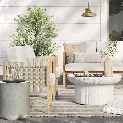 Pasadena Patio Loveseat Gray - Threshold designed with Studio McGee (LOCAL PICKUP ONLY)