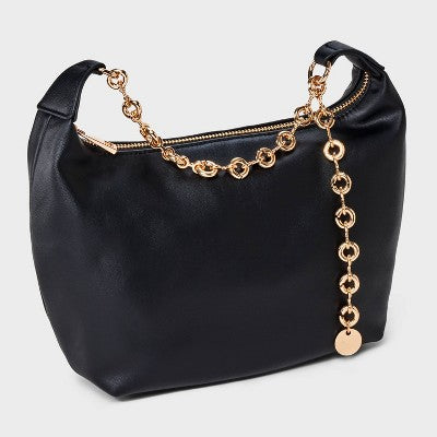 Jewelry Chain Handbag Clutch - A New Day Black