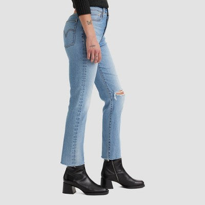 Levi's Women's High-Rise Wedgie Cropped Jeans Night Sight 32x28