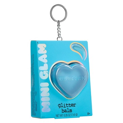 Mini Glam Cosmetics - Heart Glitter Balm Blue