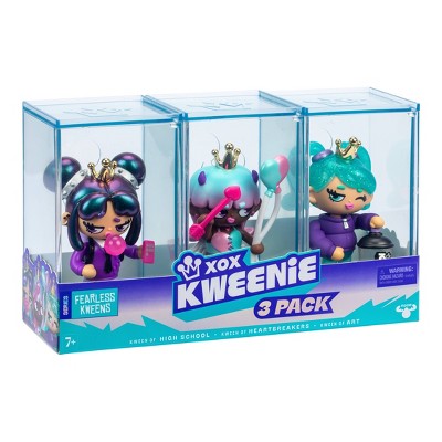 XOX Kweenie Fearless - 3pk: Mini Figures with Collector's Guide
