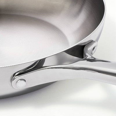 12pc Stainless Steel Cookware Set with 6pc Pan Protectors Silver - Figmint (LOCAL PICKUP ONLY)