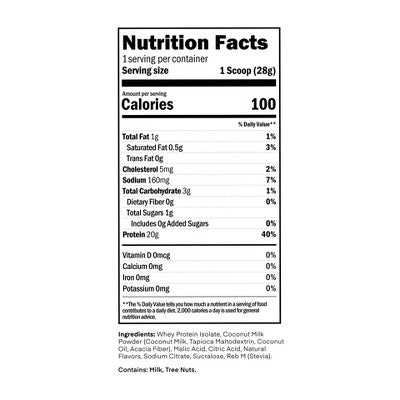 Oath Nutrition Single Serve Clear Protein Powder - Coconut Colada