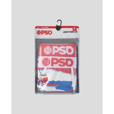 PSD Men's Warface Americana Print Briefs 2pk - Americana/Red L