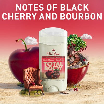 Old Spice Whole Body Deodorant - Black Cherry & Bourbon - 3oz