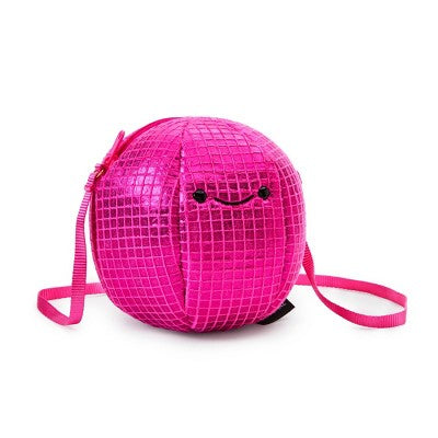 FAO Schwarz Toy Plush Purse Disco Ball - Pink