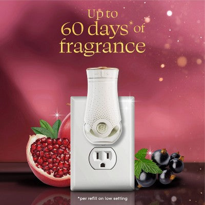 Glade PlugIns Scented Oil Air Freshener Refills - Pomegranate & Currant - 1.34oz/2ct