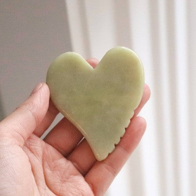 Mei Apothecary Mini Jade Heart Gua Sha Tool