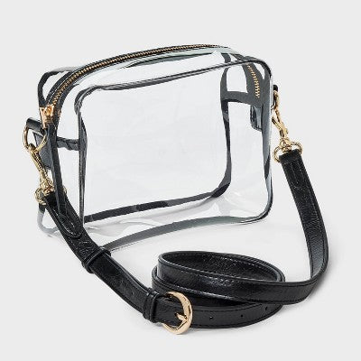 Camera Clear Crossbody Bag - Universal Thread Black