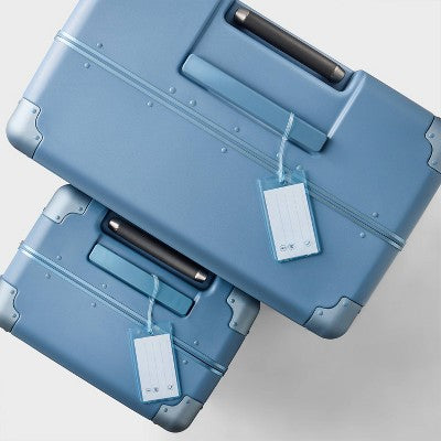Jelly Luggage Tag Muddy Aqua - Open Story?