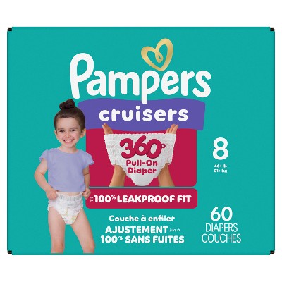 Pampers Cruisers 360 Diapers Enormous Pack - Size 8 - 60ct
