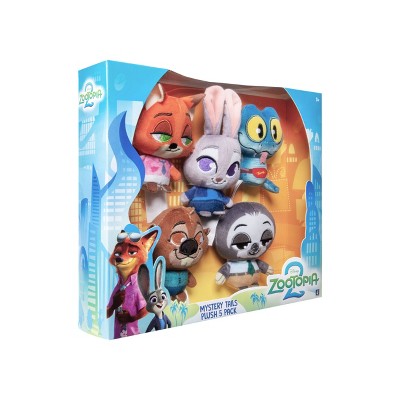 Zootopia Tiny Tales Mini Plush Animal Figures 5pk