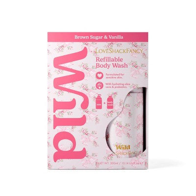 LoveShackFancy x Target - Wild Cosmetics Rosa Beaux Body Wash - Brown Sugar & Vanilla - 10.14 floz - Pink Mint