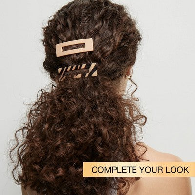 scunci Large Rectangular Fashion Snap Clips - Assorted Colors - All Hair- 4pcs