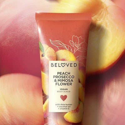 Beloved Peach Prosecco & Mimosa Flower Sugar Scrub - 8oz