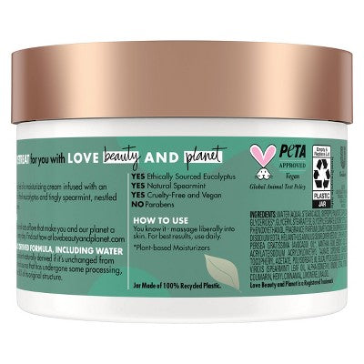 Beloved Eucalyptus & Spearmint Body Cream 10oz
