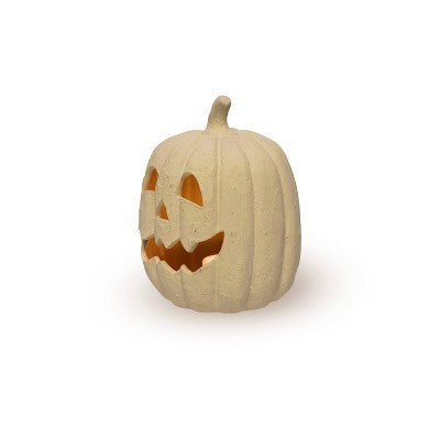 Terracotta Light-Up Pumpkins Cream Jack O'lantern - Bullseye's Playground