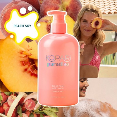 Kopari Cloud Foam Body Wash - Peach Sky - 16.9oz - Ulta Beauty: Gel, Whole Body Cleansing, Normal to Dry Skin