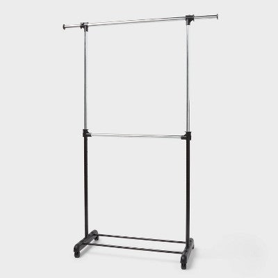 Adjustable Double Rod Garment Rack - Brightroom (LOCAL PICKUP ONLY)