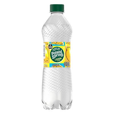 Poland Spring Lemon Flavored Sparkling Water - 8pk/16.9 fl oz Bottles