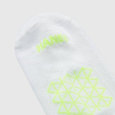 Hanes Men's Absolute Run Ankle Socks 3pk - Black/White/Gray 6-12
