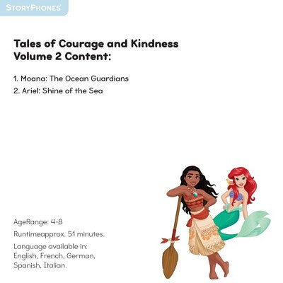 StoryPhones Disney Tales of Courage and Kindness Featuring Moana and Ariel