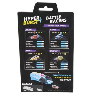 Hyper Burst Battle Racers Blue Raider Car and Launcher