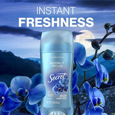 Secret Fresh Invisible Solid Antiperspirant & Deodorant - Moonlit Orchid - 2.6oz