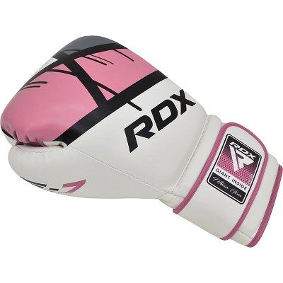 RDX Sports Women's Boxing Gloves - Superior Protection & Style for Female Fighters | Lightweight Design, Ergonomic Fit,Training Gloves - Ego Pink 12oz