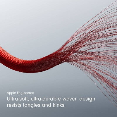 Beats USB-C to USB-C Woven Cable (1.5 m) - Rapid Red