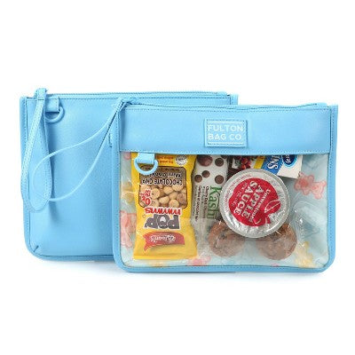Fulton Bag Co. 2pk Leatherette Snack Pouches - Blue