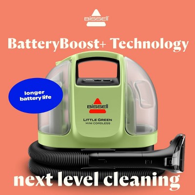 BISSELL Little Green Mini Cordless Portable Carpet Cleaner 4014 1.5"Cleaning Path Green