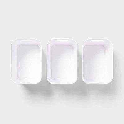 3pk Flexible Storage 5.8L Med Tubs Only - Brightroom: BPA-Free Utility Totes, Built-In Handles, Universal Storage