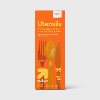 Fall Premium Plastic Cutlery - 36ct - up&up