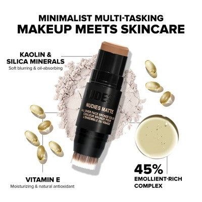 NUDESTIX Nudies All Over Face Matte Bronzer - Sunkissed - 0.25oz - Ulta Beauty