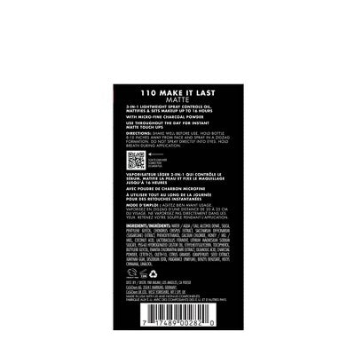 Milani Make It Last Matte Finish Charcoal Setting Spray - 6 fl oz
