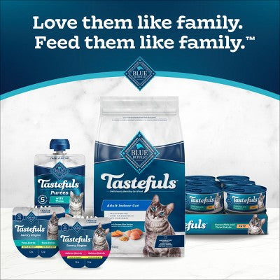 Blue Buffalo Tastefuls Adult Cat Treat Tuna Puree Spouted Pouch - 3oz