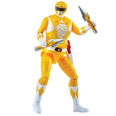 Mighty Morphin Power Rangers Re-Ignition Auto-Morphin 6" Yellow Ranger Action Figure with Power Daggers Weapons