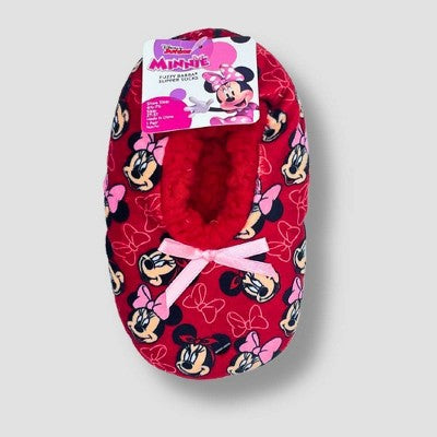 Toddler Girls' Minnie Mouse Ballet Slippers - Red 2T-3T