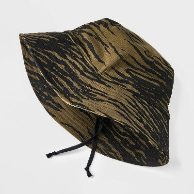 Printed Bucket Hat - Wild Fable Olive Green